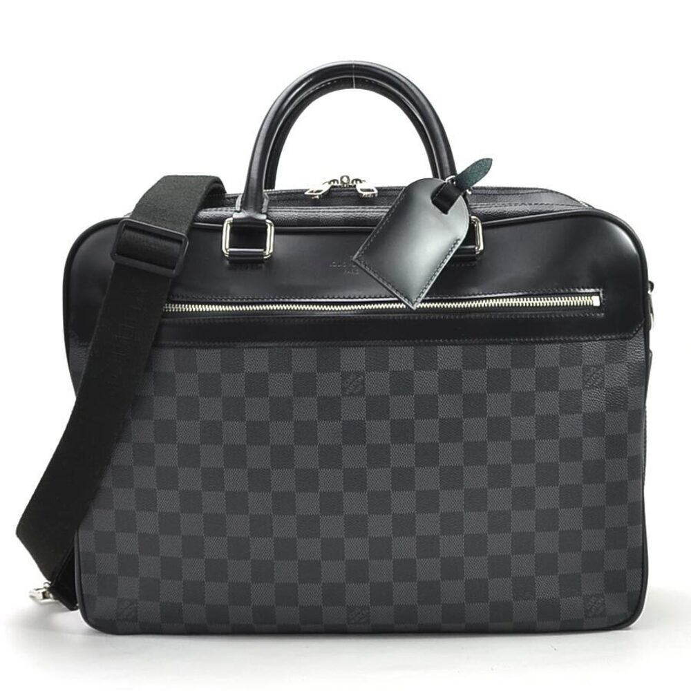 Louis Vuitton Damier Graphite Black Overnight Handbag Shoulder Bag Business